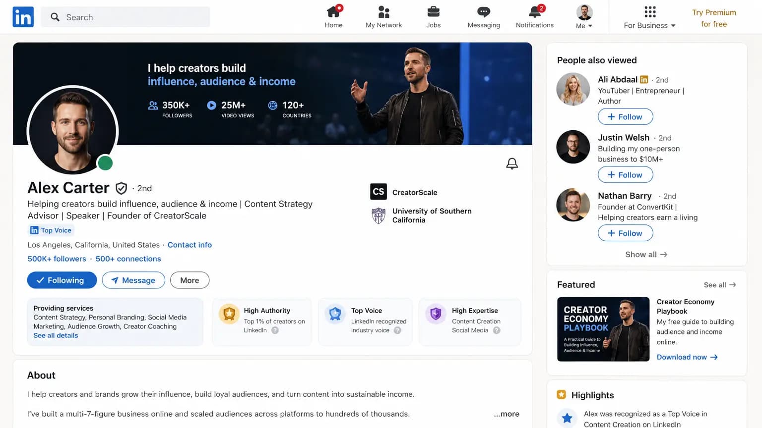 LinkedIn Expertise Rules