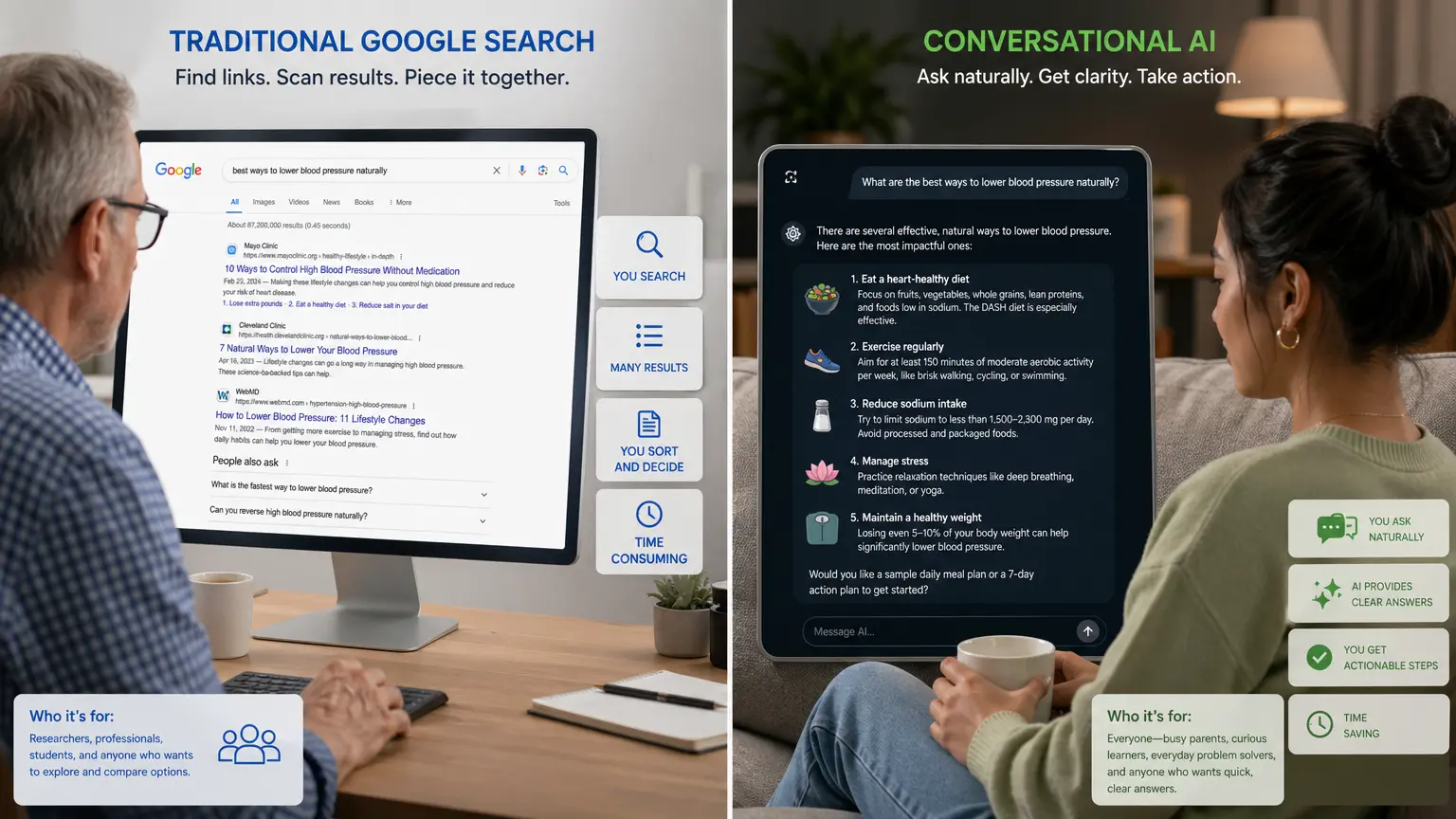 Search Comparison Split Screen